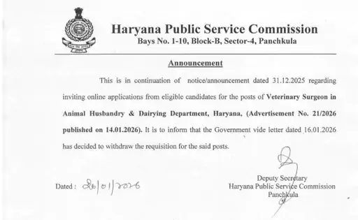 This government recruitment in Haryana