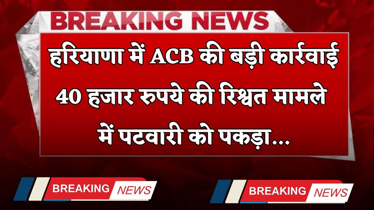 Haryana: Major action by ACB in