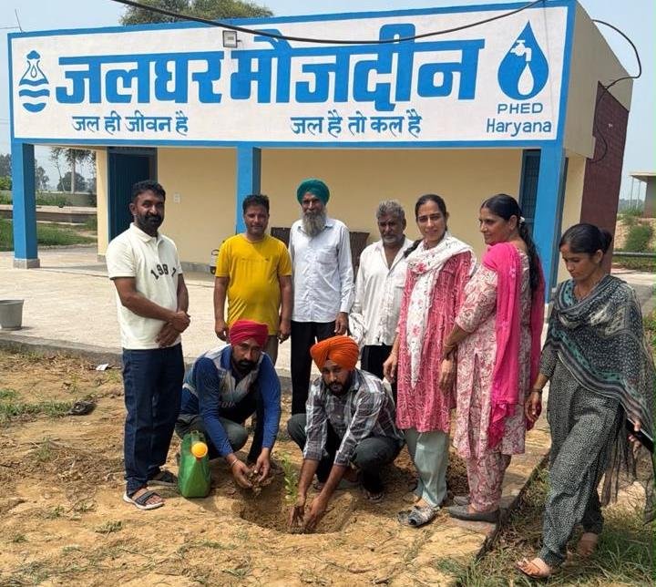 जनस्वास्थ्य अभियांत्रिकी विभाग व जल समिति द्वारा वन महोत्सव के उपलक्ष्य में वृक्षारोपण कार्यक्रम आयोजित